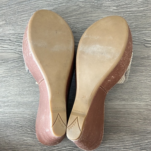 Prada Snakeskin Platform Wedge - Picture 8 of 9